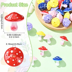 20шт 5 цвета непрозрачные акриловые бусины&nbsp;MACR-YW0004-76