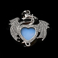 Опалитовые сердечные подвески&nbsp;KK-K331-01AS-03