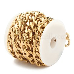 Цепи кубинские звенья из нержавеющей стали 304 с вакуумным покрытием pvd STAS-B020-07G