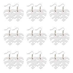 Наборы для самостоятельного изготовления сережек-подвесок в виде листьев монстеры&nbsp;DIY-TA0008-38