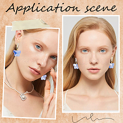 10 шт. фурнитура для сережек-гвоздиков из латуни со стразами&nbsp;KK-BBC0009-24