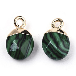 Синтетические малахитовые подвески&nbsp;G-N326-58E