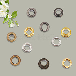 200 комплект 4-х цветных железных люверсов&nbsp;SCRA-GF0001-10A-06