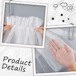 Свадебные нейлоновые нарукавники для женщин&nbsp;AJEW-WH20007-91A