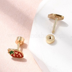 Серьги-гвоздики из нержавеющей стали 304&nbsp;EJEW-F396-02B-G