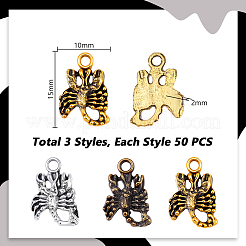 150шт 3 стиля подвески из сплава в тибетском стиле&nbsp;FIND-PH0027-76