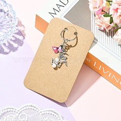 50 шт. пустые бумажные брелки для карточек-дисплеев&nbsp;CDIS-YW0001-15