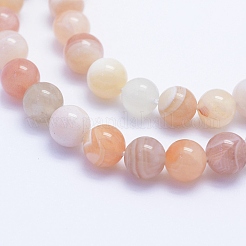 Природные Ботсвана агат бисер нитей&nbsp;G-F530-04-4mm