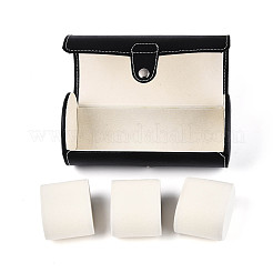 3-слотовые футляры для часов из искусственной кожи&nbsp;CON-T001-02A