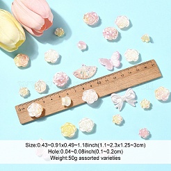 50 г непрозрачных акриловых бусин&nbsp;MACR-YW0003-68A