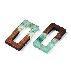 Подвески из прозрачной смолы и ореха&nbsp;LS-RESI-ZX017-21