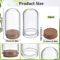 Крышка стеклянного купола 16 шт.&nbsp;AJEW-SC0001-55B