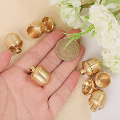 Открывающиеся латунные подвески из урны с желудями и пеплом&nbsp;KK-WH0001-25