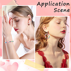 10 прядь бусины из полимерной глины ручной работы&nbsp;CLAY-SC0002-49