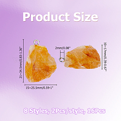 16 шт. необработанный натуральный флюорит&nbsp;G-HS0001-08