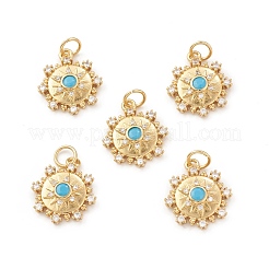 Кулоны из экологически чистой латуни с микропаве и кубическим цирконием&nbsp;X-KK-I698-19G