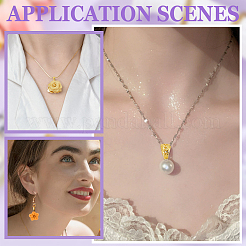 20 шт. латунные зажимные скобы для покрытия стойки&nbsp;KK-HY0004-21G