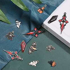 40шт 20 стиля сплава эмалевые подвески&nbsp;ENAM-CA0001-48-RS