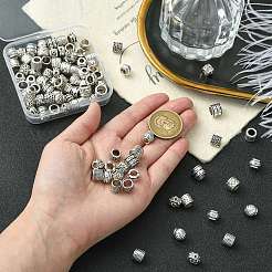 100шт 10 стиля европейские бусины из сплава в тибетском стиле&nbsp;FIND-CJ0003-73