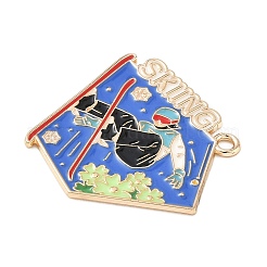 Подвески из спортивного сплава с эмалью&nbsp;ENAM-I074-01G-12