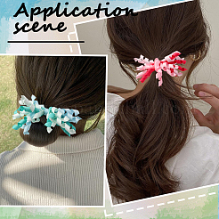 18 шт. 9-х цветные эластичные резинки для волос из полиэстера&nbsp;OHAR-SP0001-02B