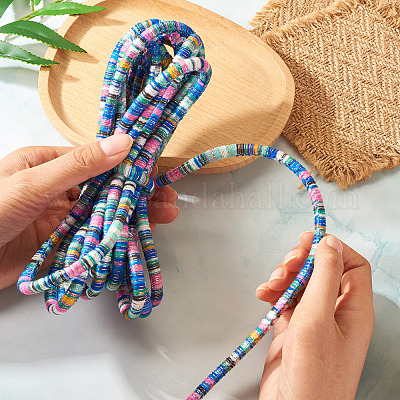 5 м шнур с эластичной обмоткой в этническом стиле&nbsp;OCOR-TA0002-44A-1