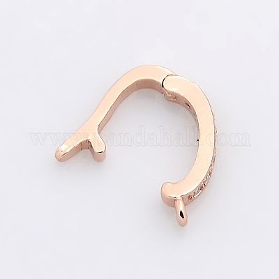 Латунный микро-проложенный кубический цирконий усиливает и укорачивает подвесные поручни ZIRC-P007-03RG-NR-1