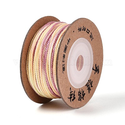 30 м окрашенный сегментный хлопковый шнур для макраме&nbsp;OCOR-T018-01V-1