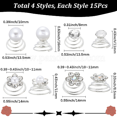 Спиральная шпилька для волос катушка железные аксессуары для волос&nbsp;OHAR-SP0001-12A-1