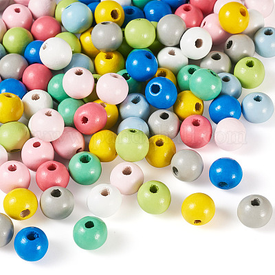 100 шт деревянные бусины&nbsp;WOOD-TA0002-68B-1