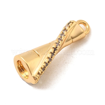 Латунные микро проложить кубического циркония подвески KK-C117-12G-I-1