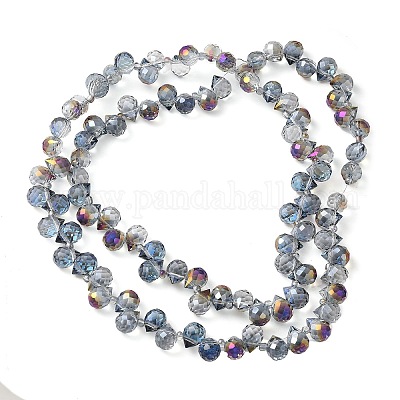 Стеклянные бусины с гальваническим покрытием &nbsp;EGLA-D030-17S-1