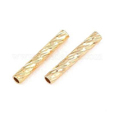 Латунные текстурированные бусины&nbsp;KK-H250-01A-G-1