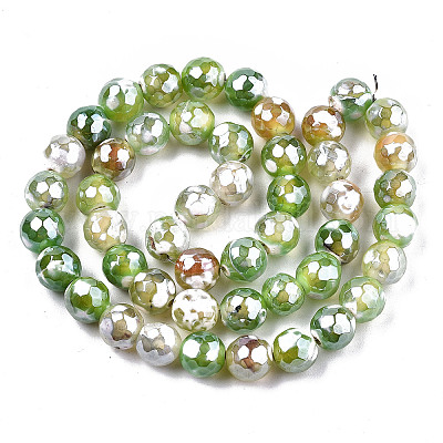 Гальванизирует естественно агат бисер пряди&nbsp;LS-G-T131-54O-1