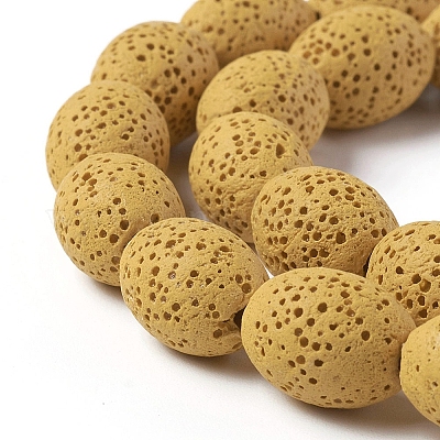 Бусы из натуральной лавы&nbsp;G-F671-03B-10-1