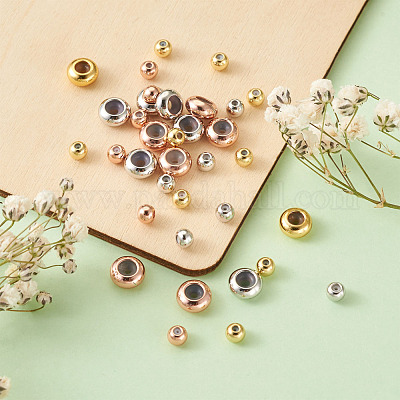 Латунные бусины&nbsp;KK-KS0001-15-1