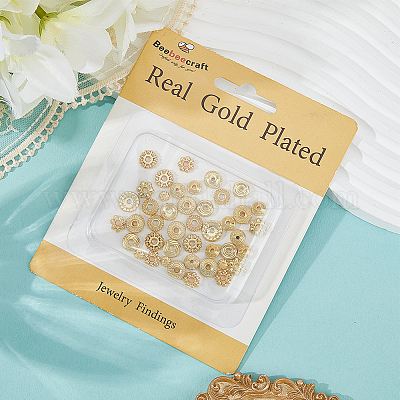 120шт 12 стиля латунные бусины&nbsp;KK-BBC0022-36-1