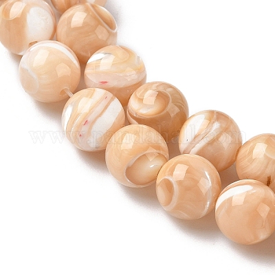 Натуральная морская ракушка&nbsp;SSHEL-M013-8mm-02-1