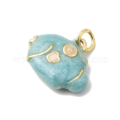 Латунь эмаль подвески&nbsp;KK-P343-03G-03-1