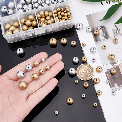 Матовый стиль спрей окрашены акриловые бусины&nbsp;ACRP-AR0001-04-1