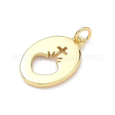 Латунные подвески&nbsp;KK-P345-55G-01-1