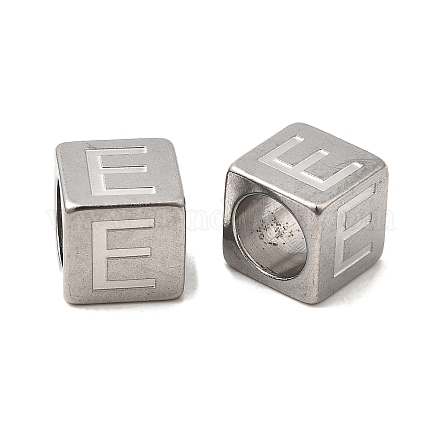 Европейские бусины из нержавеющей стали 304 STAS-D382-02E-P-1