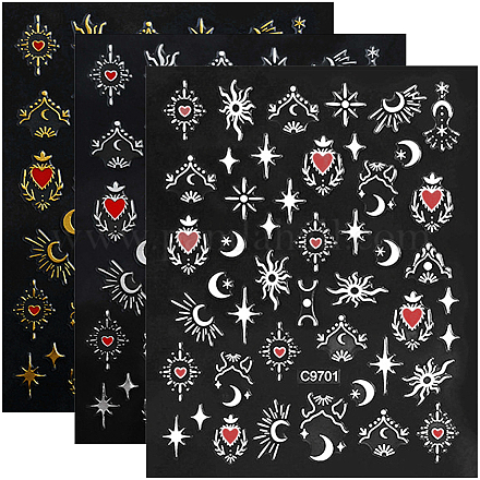 12 лист 6 цвета наклейки для ногтей для домашних животных&nbsp;MRMJ-SP0001-10-1