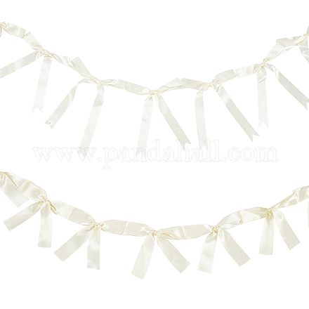 2 стиль баннеры с бантом из ткани&nbsp;AJEW-SP0002-70C-1