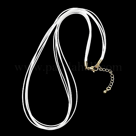 Изготовление ожерелья из двух нитей вощеного шнура толщиной 1 мм MAK-C005-01Y-G-1