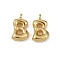 Brass Pendants, Letter Charms, Long-Lasting Plated, Rack Plating, Real 18K Gold Plated, Letter B, 20x12x5.5mm, Hole: 3mm