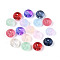 Baking Paint Transparent Glass Beads, Rondelle, Mixed Color, 10.5x6.5~7mm, Hole: 1.3~1.5mm