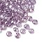 Cubic Zirconia Charms, Faceted, Flat Round, Medium Orchid, 2x4mm, Hole: 0.7~0.8mm