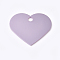 Aluminum Pendants, Blank Tags, Heart, Pink, 33x37.5x1mm, Hole: 3.5mm