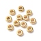 500Pcs CCB Plastic Spacer Beads, Rondelle, Light Gold, 6x2mm, Hole: 2.3mm